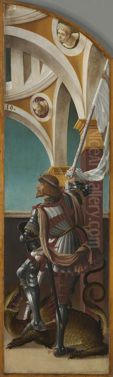 Hl. Georg Oil Painting by Hans Burgkmair the elder