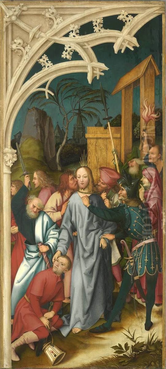 Kaisheimer Altar: Gefangennahme Christi Oil Painting by Hans Holbein the Elder