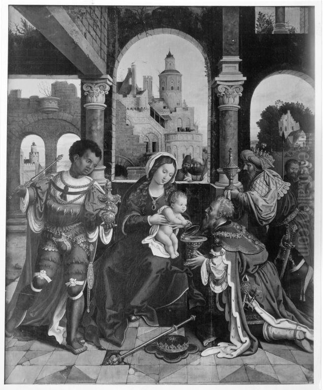 Anbetung der Konige Oil Painting by Orley, Bernard van