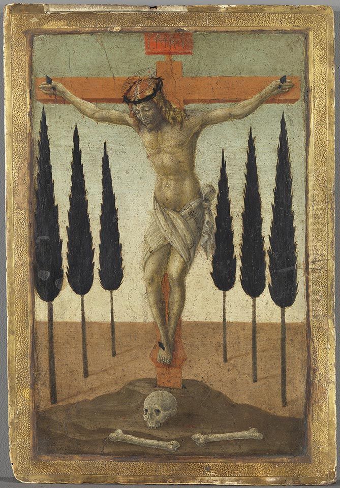 Christus aan het kruis Oil Painting by Niccolo di Pietro Gerini