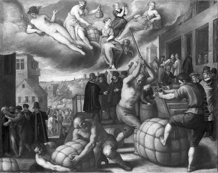 Handel und Gewerbe Oil Painting by Paolo Fiammingo