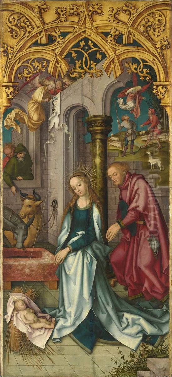 Geburt Christi Oil Painting by Hans Holbein the Elder