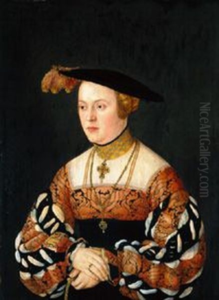 Maria Jacobaa von Baden Oil Painting by Barthel Beham