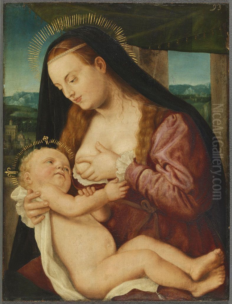 Maria mit dem Kind Oil Painting by Barthel Beham