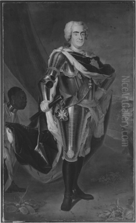 Konig August der Starke Oil Painting by Louis de Silvestre