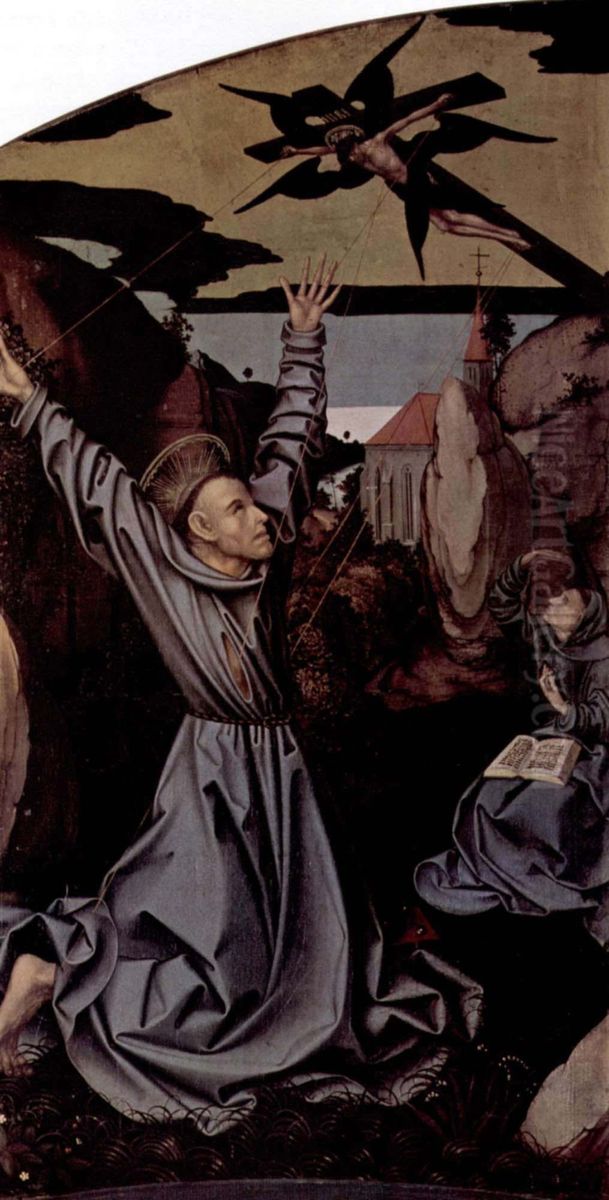 Teile eines Altares: Stigmatisation des hl. Franziskus Oil Painting by Hans Fries