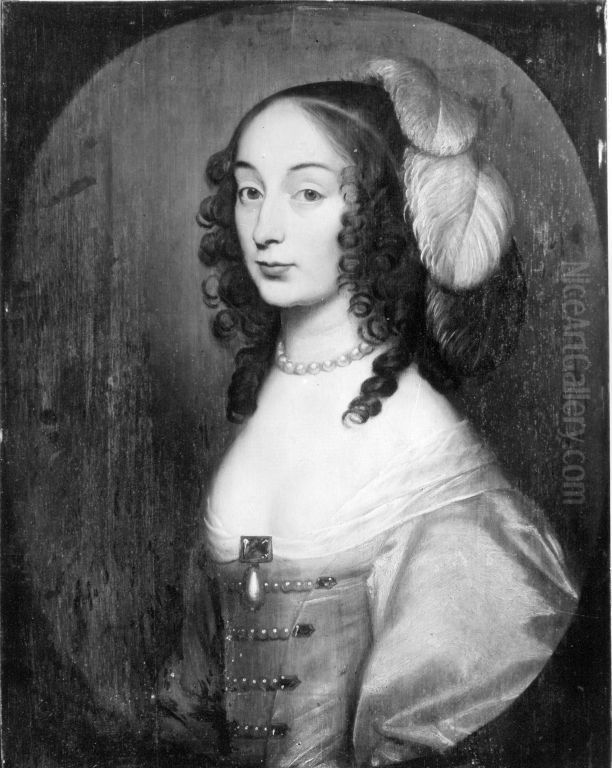Bildnis der Louise Hollandine, Prinzessin von der Pfalz Oil Painting by Gerard van Honthorst