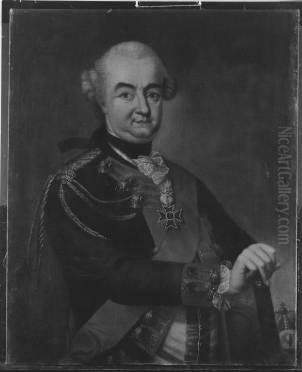 Bildnis des Kurfursten Karl Theodor von Pfalz-Bayern (1724-1799) Oil Painting by Heinrich Carl Brandt