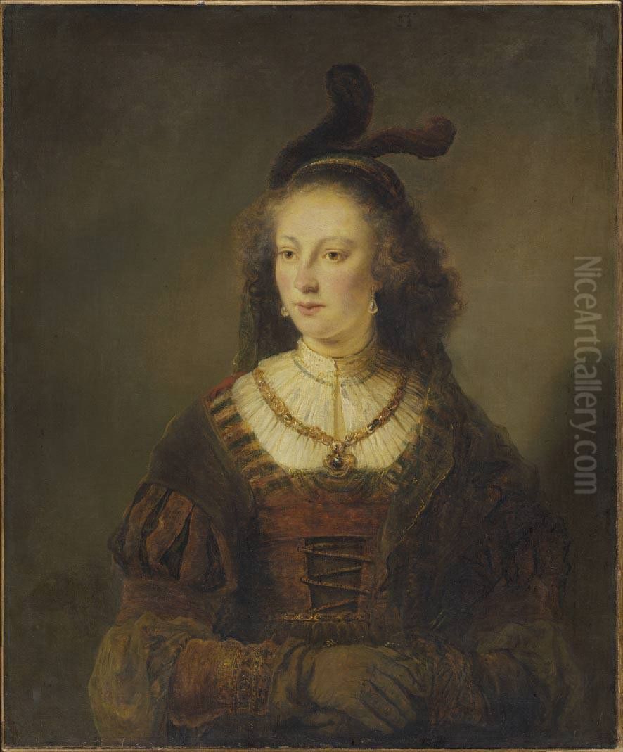 Bildnis einer Dame Oil Painting by Ferdinand Bol