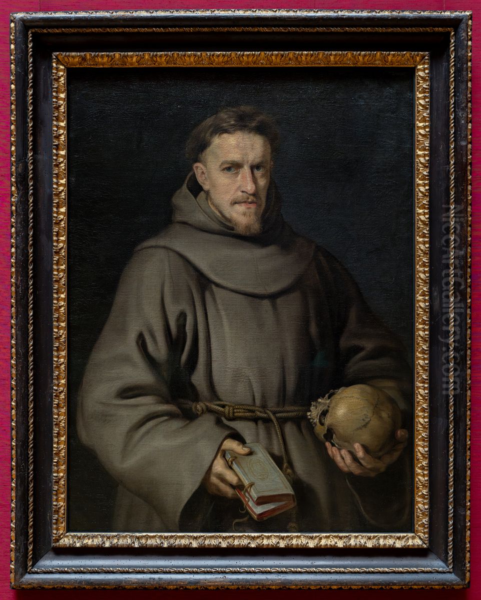Portrait of a Franciscan friar. Oil Painting by (studio of) Rubens, Peter Paul