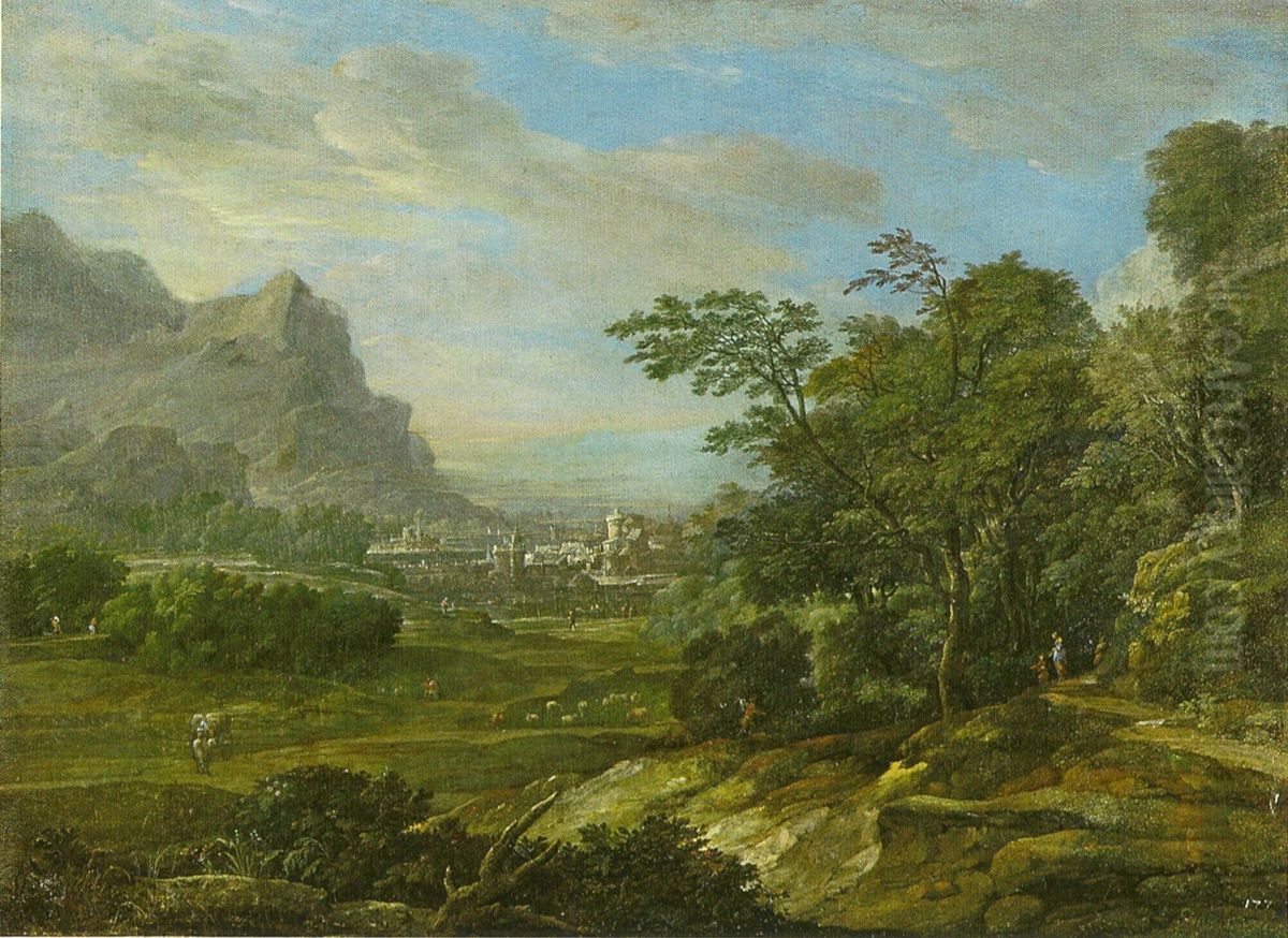 Gebirgslandschaft Oil Painting by Eglon van der Neer