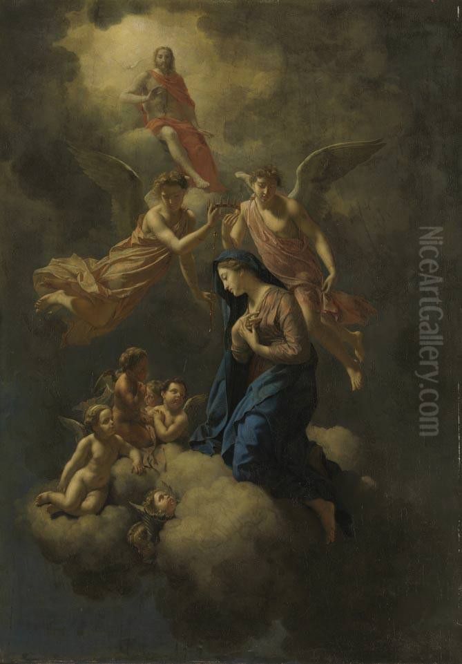 Marienkronung Oil Painting by Adriaen Van Der Werff