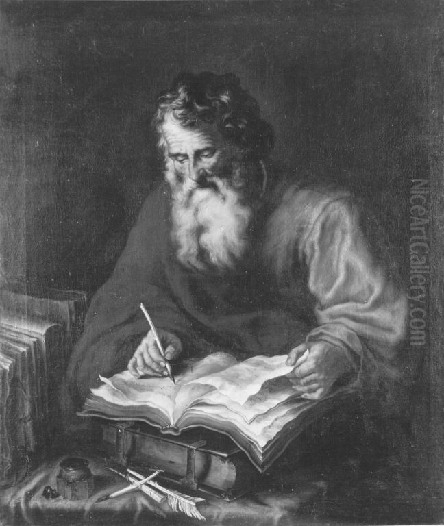 Schreibender Philosoph Oil Painting by Joachim von, I Sandrart