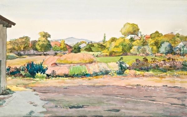 Napfenyes Taj Oil Painting by Kunwald Cezar