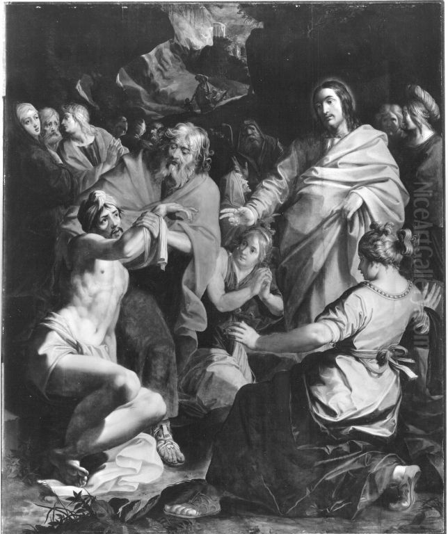 Die Erweckung des Lazarus Oil Painting by Abraham Janssens I