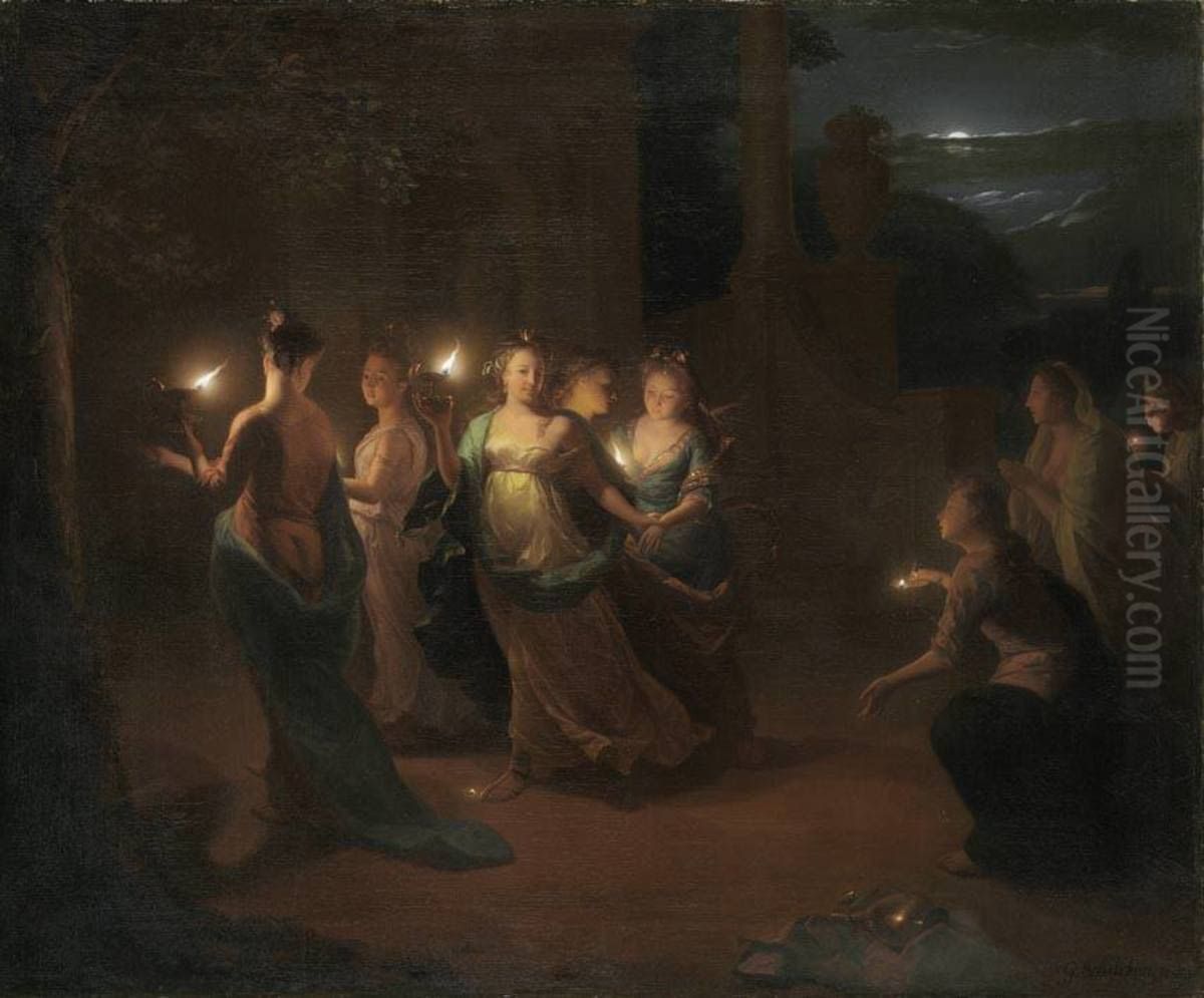 English Oil Painting by Godfried Schalcken