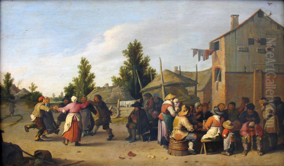 Bauernbelustigung Oil Painting by Pieter de Bloot