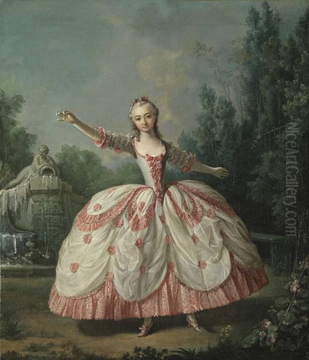 Die Tanzerin Marianne Cochois Oil Painting by Antoine Pesne