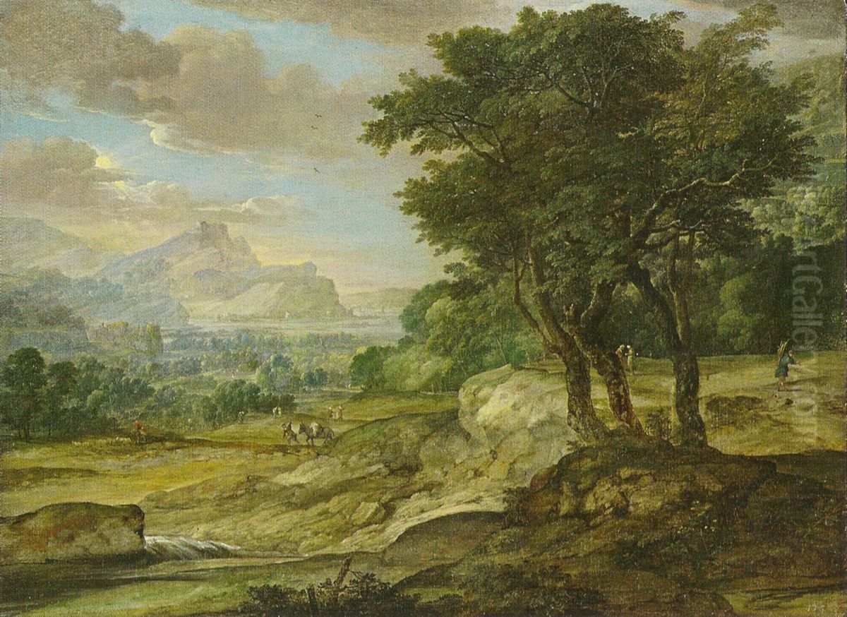 Gebirgslandschaft Oil Painting by Eglon van der Neer