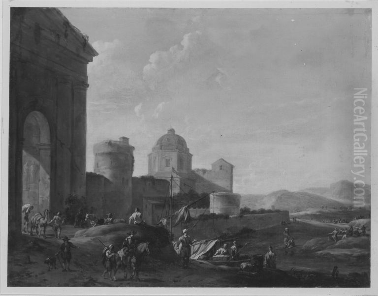 Fantasielandschaft Oil Painting by Jacob Van Der Ulft