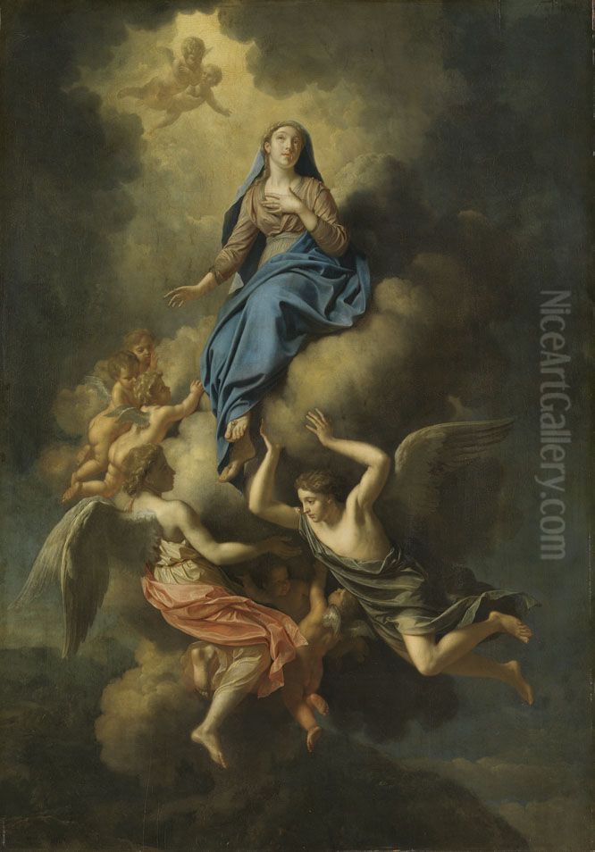 Maria Himmelfahrt Oil Painting by Adriaen Van Der Werff