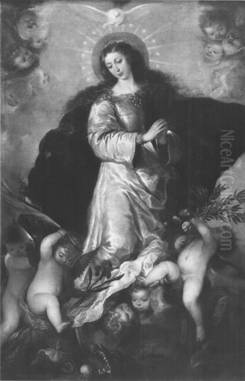 Maria Immaculata Oil Painting by Jose Antolinez