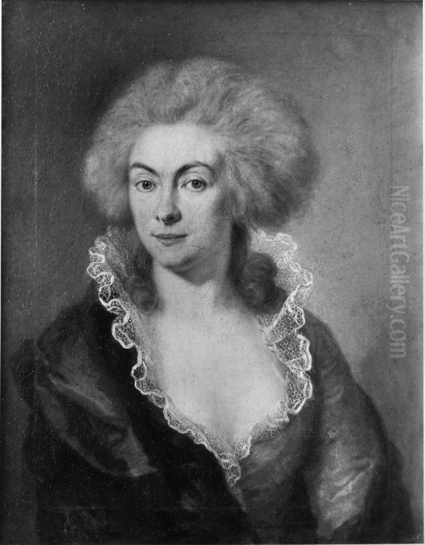 Maria Theresia von Larosee Oil Painting by Johann Georg Edlinger