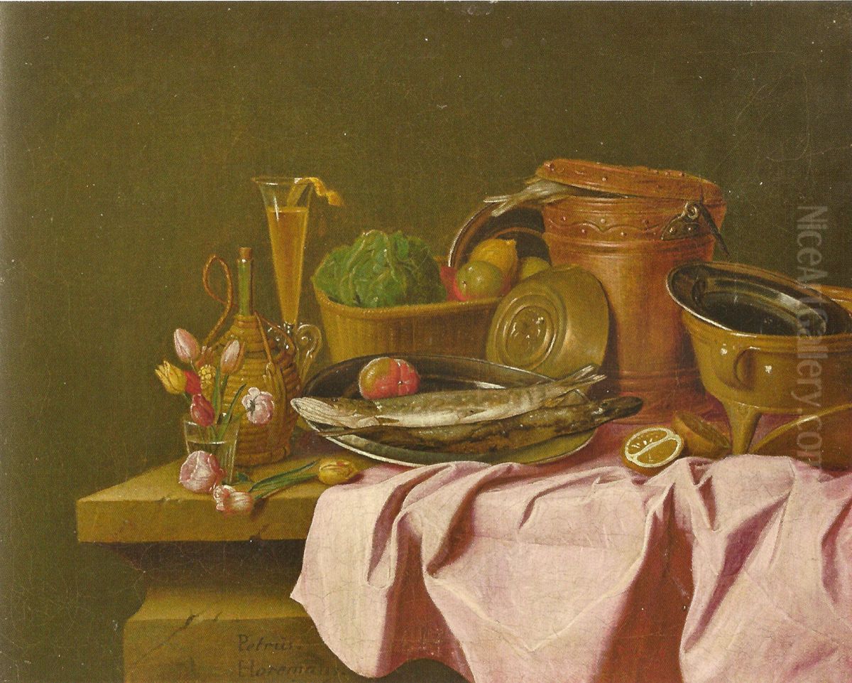 Stillleben mit Fischen Oil Painting by Peter Jacob Horemans