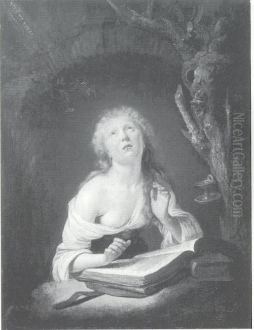 Mary Magdalene Oil Painting by Gerrit Dou