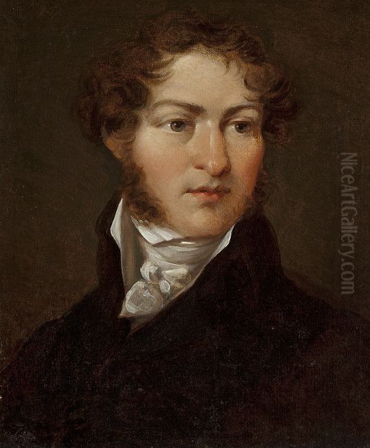 Portret Jozefa Saundersa (1733- 1845) Oil Painting by Jan Rustem