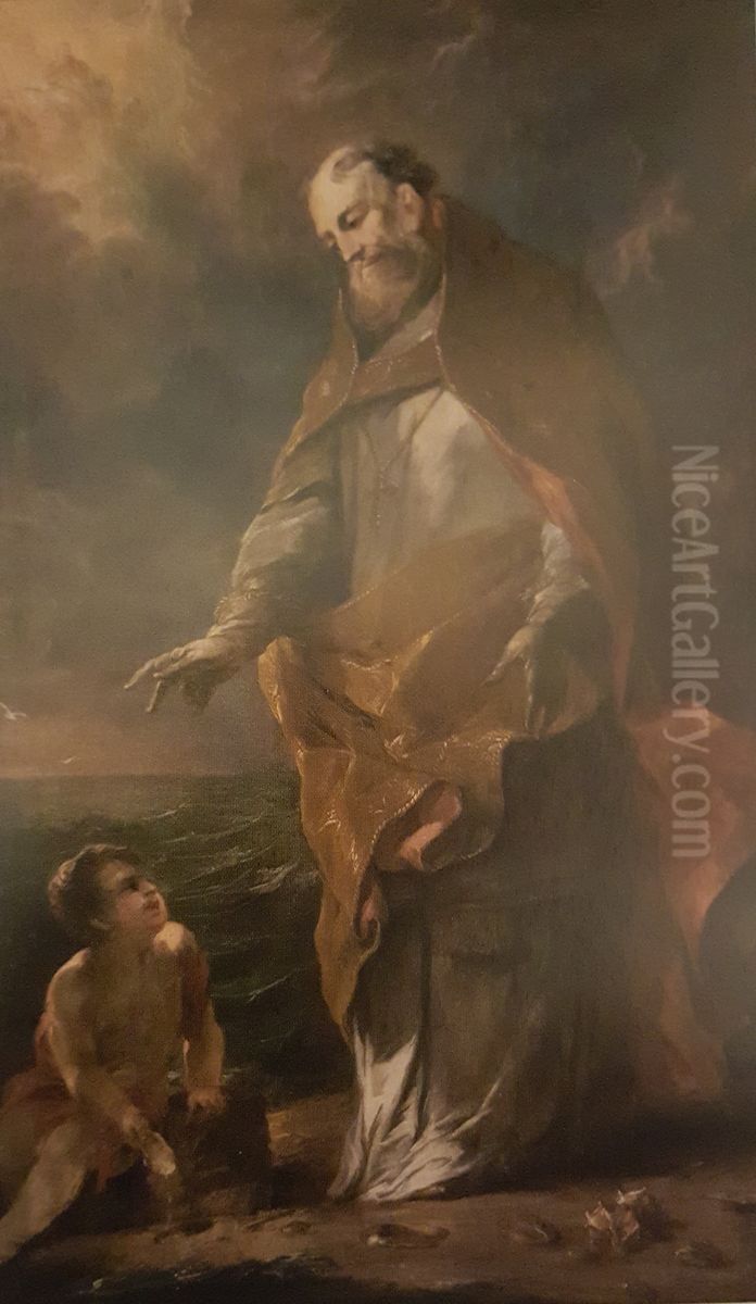 Swiety Augustyn Oil Painting by Michael Willmann