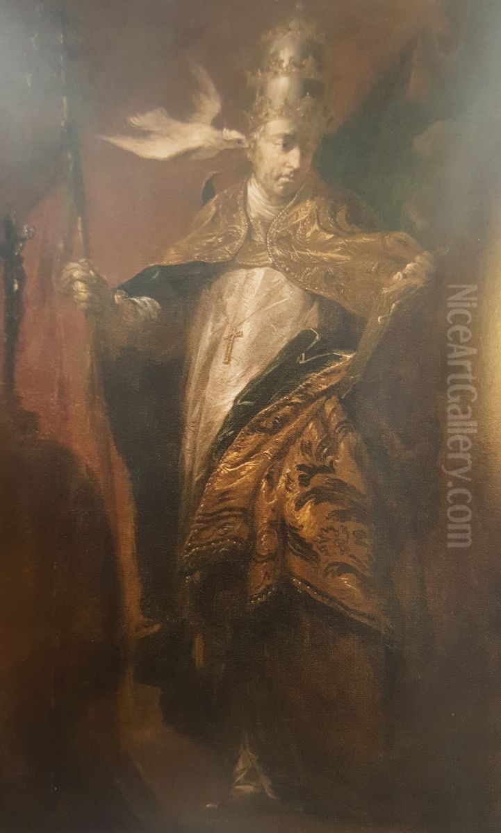 Swiety Grzegorz Oil Painting by Michael Willmann