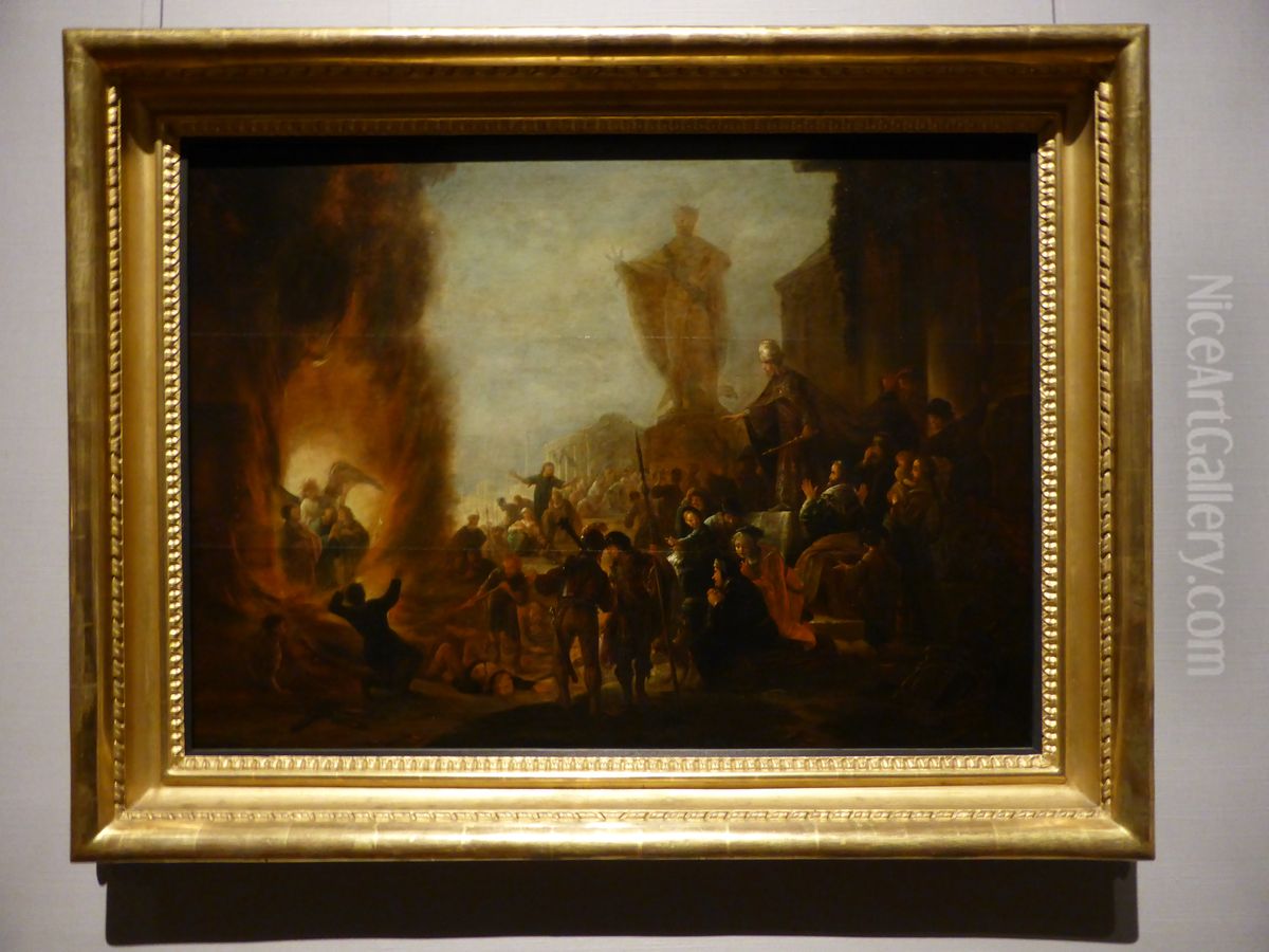 Drei Junglinge im Feuerofen Oil Painting by Jacob Willemsz de Wet