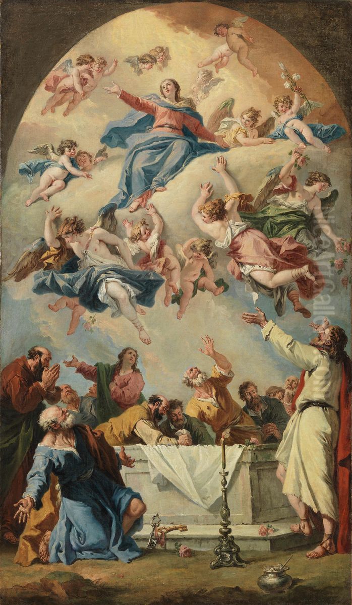 Die Himmelfahrt Mariae Oil Painting by Sebastiano Ricci