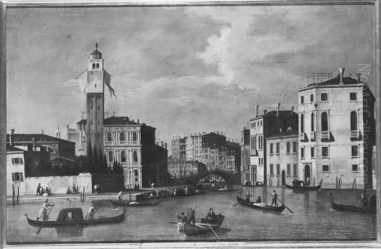 Canale Grande bei San Geremia Oil Painting by Canaletto
