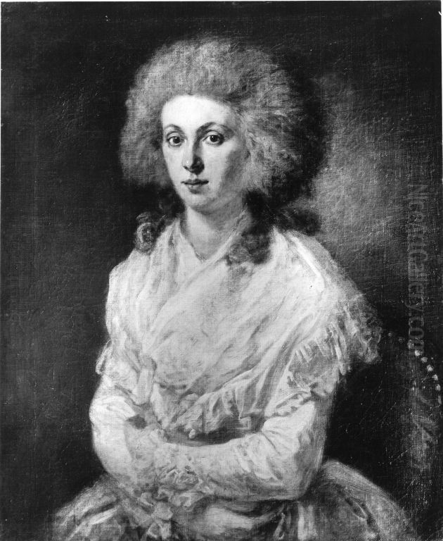 Bildnis einer Dame Oil Painting by Johann Georg Edlinger