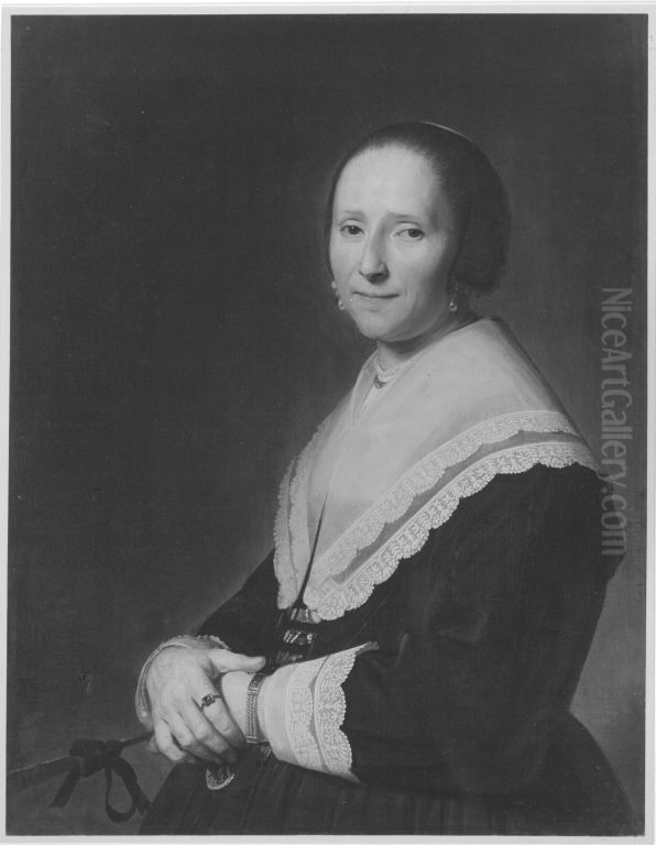 Bildnis einer Frau Oil Painting by Johannes Cornelisz Verspronck