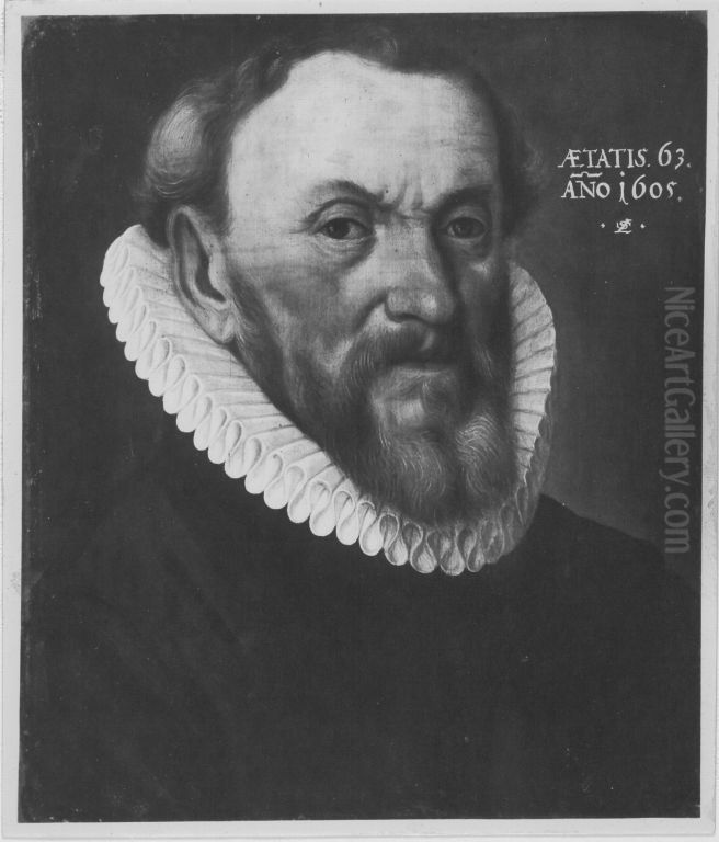 Bildnis eines bartigen Mannes Oil Painting by Lorenz Strauch