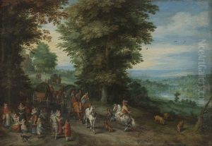 Belebte Landstrasse