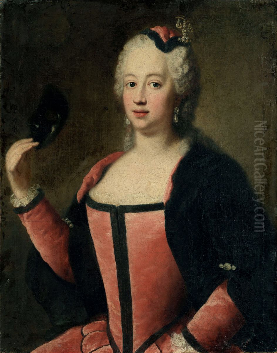 Bildnis der Herzogin Maria Anna von Bayern (1722-1790) Oil Painting by Georg Desmarees