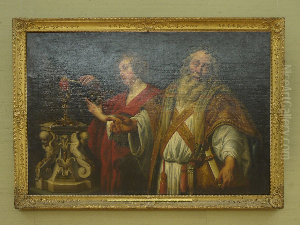 Allegorie auf die Lehrtatigkeit des hl. Augustinus Oil Painting by Jacob Jordaens