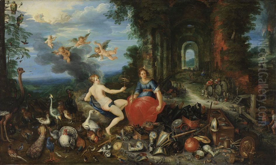 Feuer und Luft Oil Painting by Frans Francken the Younger
