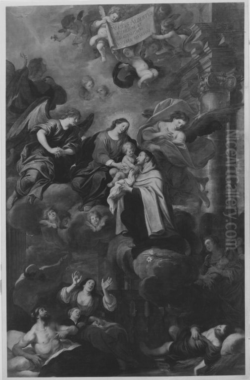 Hl. Albert Siculus als Krankenpatron Oil Painting by Johann Christoph Storer