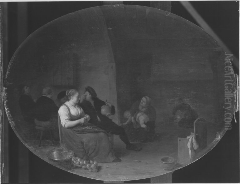 Hollandische Bauern Oil Painting by Hendrik Martenszoon Sorgh