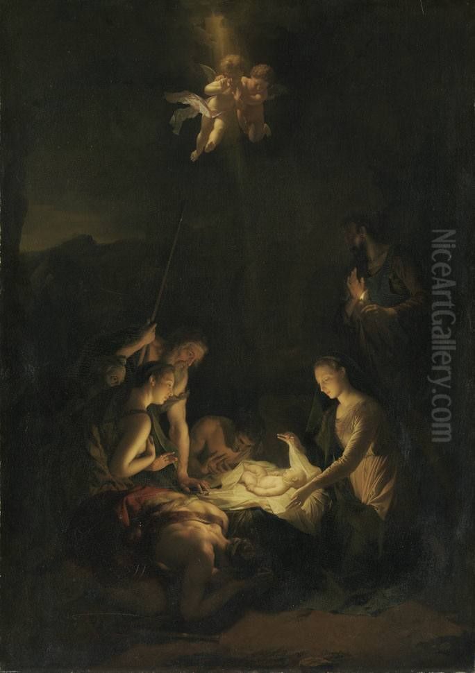 Geburt Christi Oil Painting by Adriaen Van Der Werff