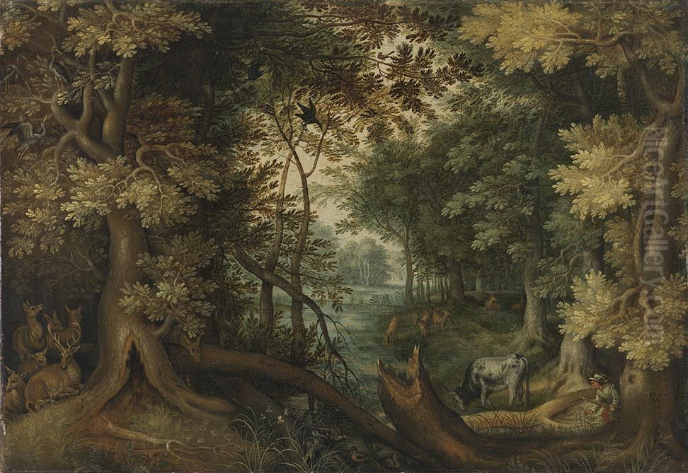 Waldlandschaft Oil Painting by Roelant Savery