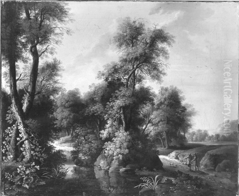 Waldlandschaft Oil Painting by Jacob Philipp Hackert