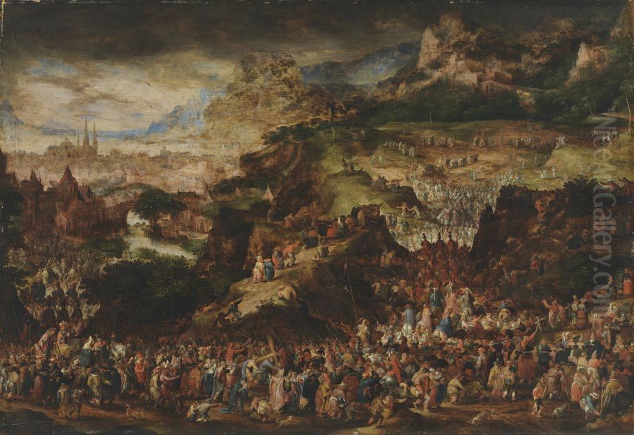 Weg nach Golgatha Oil Painting by David Vinckboons I