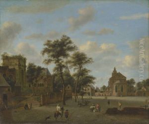 A Square with Four Churches