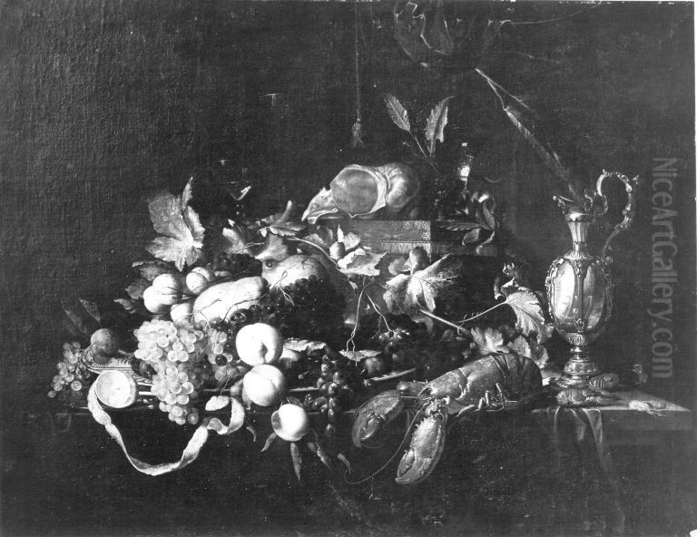 Prunkstillleben (nach Jan Davidsz. de Heem) Oil Painting by Jacob Marrel